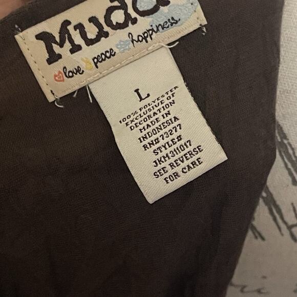 Mudd Lace Trim Cami Y2K Tank Top Size L Brown Romantic Coquette Fairy - Picture 3 of 5